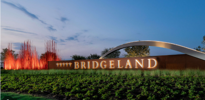 Bridgeland community entrance — Cypress TX 77433