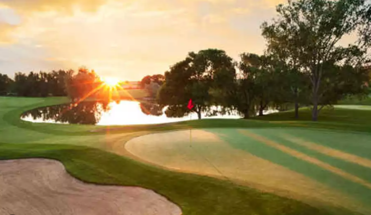 Atascocita Golf Club Houston Texas at golden hour — family law attorney Houston TX serving Atascocita
