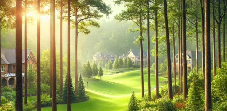 Kingwood Texas forested homes and pine trees — family law attorney Houston TX serving Kingwood