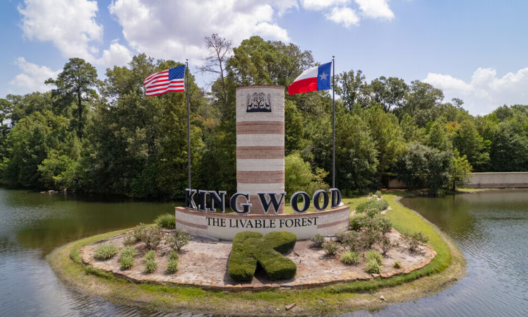 Kingwood The Livable Forest monument Houston Texas — child custody attorney Houston TX serving Kingwood long-term suburban family custody cases