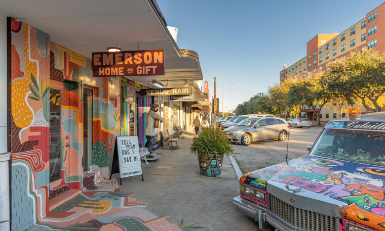 Greater Heights neighborhood storefronts Houston Texas — child custody attorney Houston TX serving the Heights self-employed obligor child support cases