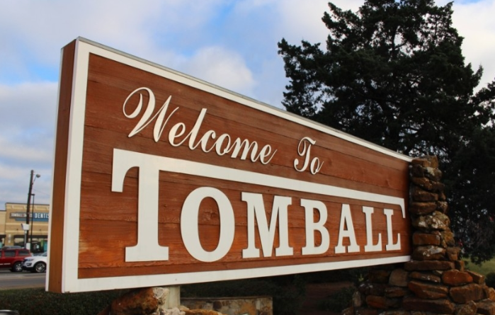 Welcome to Tomball Texas sign — family law attorney Houston TX serving Tomball